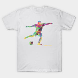 Soccer Player Silhouette T-Shirt